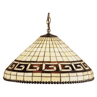 Deco Greek 3 Light Bowl Pendant by Meyda Tiffany