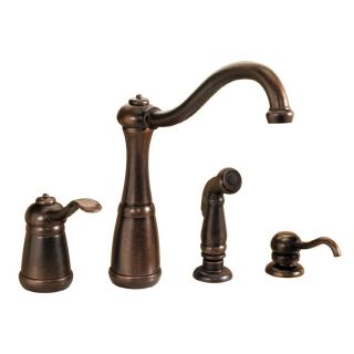 Pfister Marielle Rustic Bronze 1 Handle High Arc Kitchen Faucet with Side Spray