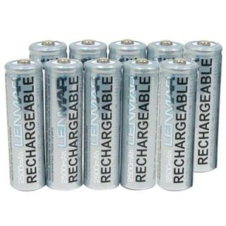 Lenmar Nickel Metal Hydride AA 2500mAh Batteries (10 Pack) PRO1025