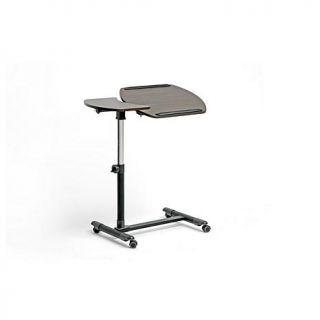 Olsen Brown Wheeled Laptop Tray Table with Tilt Control   7092233