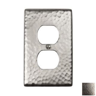 The Copper Factory Artisan 1 Gang Satin Nickel Round Wall Plate