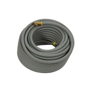 Grip Rite 1/4 in. x 100 ft. Premium Gray Rubber Air Hose with Couplers GRPRB1410C