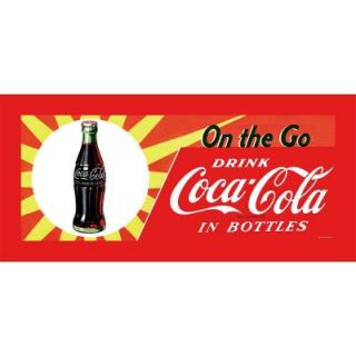 Trademark Fine Art 12 in. x 30 in. On the Go Coke Stretched Canvas Art cokeD0078 C1230GG