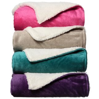 Bright Solids Sherpa Decorative Throw Blanket   16231589  