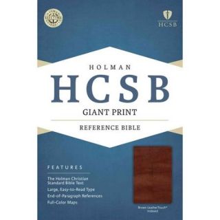 Holy Bible Holman Christian Standard, Brown, LeatherTouch, Giant Print Reference
