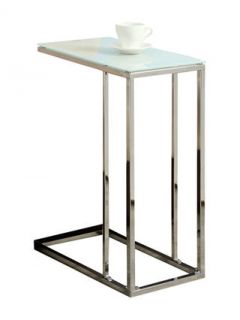 Rectangular Chrome Accent Table by Monarch Specialties