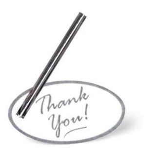 Make N Mold 5196 Thank You Tag Silver Candy, Pack of 12