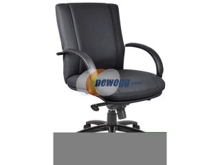 Boss Office Products Aaria Elektra Mid Back Executive Chair Black & Black/Without Knee Tilt AELE65B BK