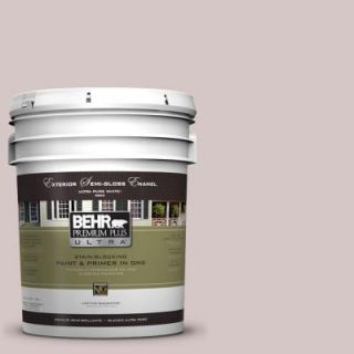 BEHR Premium Plus Ultra 5 gal. #730A 3 Lilac Tan Semi Gloss Enamel Exterior Paint 585005