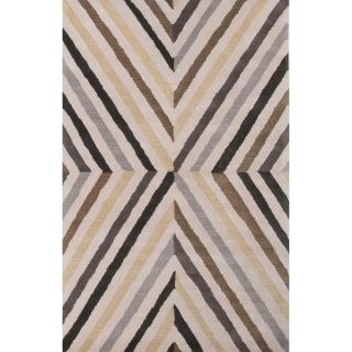 Hand Tufted Geometric Pattern Multi/ Black Wool Area Rug (8 x 11)