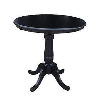 International Concepts 36 x 36 Solid Wood Round Top Pedestal Table
