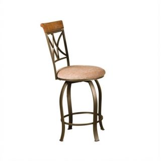 Powell Furniture Hamilton 24" Swivel Counter Stool in Bronze and Muted Copper   697 726