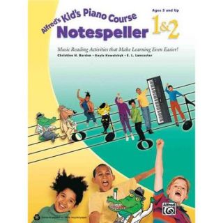Alfred's Kid's Piano Course Notespeller 1 & 2 Music Reading Activities That Make Learning Even Easier