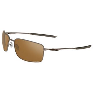 Oakley Polarized Square Wire Sunglasses   Tungsten with Tungsten Iridium Lens 884215