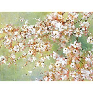 Large Printed Into the Cherry Blossom Framed Gallery wrapped Canvas