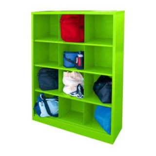 Sandusky Cubby 46 in. x 66 in. Electric Green 12 Cube Organizer IC00461866 38