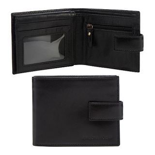 RJR.John Rocha Black leather fold out wallet in a gift box