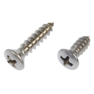 Dorman   Autograde Self Tapping Screw Stainless Steel Oval Head No. 8 x 1/2 In., 3/4 In. 784 115