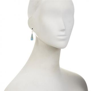 Jay King Elongated Multi Turquoise Drop Sterling Silver Earrings   8045578