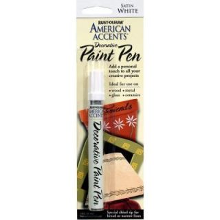 Rust Oleum American Accents Satin White Decorative Paint Pen (6 Pack) 215153