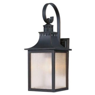 Illumine 1 Light Wall Mount Lantern Slate Finish Pale Cream Seeded Glass CLI SH202852997