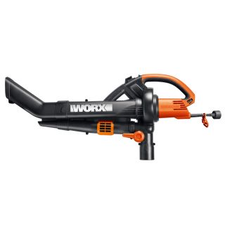 WORX 12 Amp 350 CFM 210 MPH Heavy Duty Corded Electric Leaf Blower with Vacuum Kit