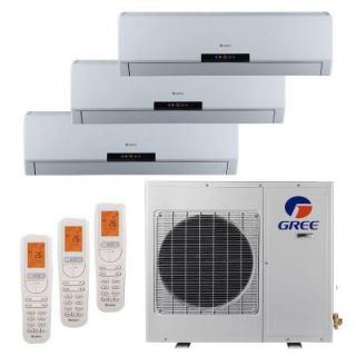 GREE Multi 21 Zone 24,000 BTU 2 Ton Ductless Mini Split Air Conditioner with Heat, Inverter, Remote   230 Volt/60Hz MULTI24HP301