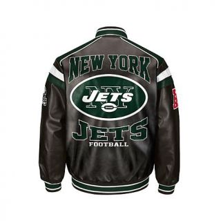 AS IS Officially Licensed NFL Faux Leather Varsity Jacket by Glll