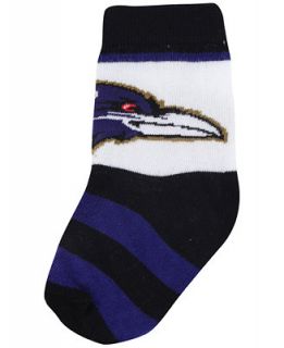 For Bare Feet Babies Baltimore Ravens Stripe Socks   Sports Fan Shop