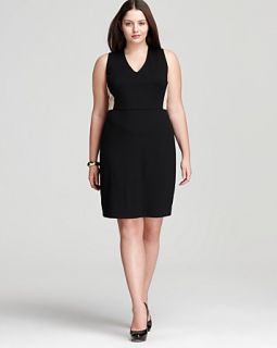 DKNYC Plus Sleevelees Dress with Lace Sides