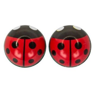 Trick Top Valve Caps Lady Bug Red