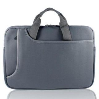 Gray 14" 14.1" 14.4" Laptop Soft Neoprene Sleeve Bag Case w Handle for HP