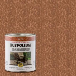 Rust Oleum Stops Rust 1 qt. Copper Hammered Rust Preventive Paint 239074