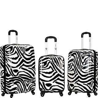 Rockland Luggage Safari 3 Piece Hardside Spinner Set
