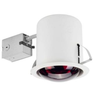 Globe Electric 6 in. White Recessed Heat Lamp Lighting Kit 90057