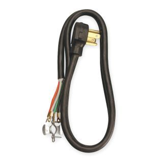 COLEMAN CABLE Dryer Power Cord, 250 Voltage, Gauge/Conductor: 10/4, 6 ft. Cord Length   Power Supply Cord   5AJ55|09156 89 08