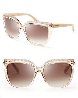Jimmy Choo Sophia Oversized Crystal Sunglasses