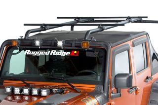 2007 2016 Jeep Wrangler Roof Rack Cross Bars   Rugged Ridge 11703.22   Rugged Ridge Sherpa Roof Rack