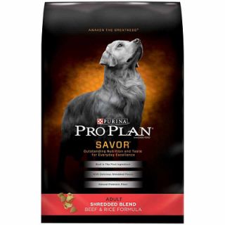 Purina Pro Plan Savor Adult Shredded Blend Beef & Rice Formula Dog Food, 35 lb. Bag