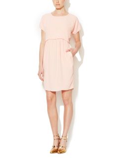 Crewneck Pleated Skirt Dress by See by Chloe
