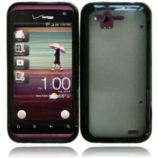 Insten For HTC Rhyme Bliss 6330 TPU Cover Case   Clear+Black
