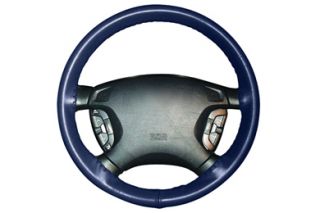 2006 2013 Volkswagen Jetta Leather Steering Wheel Covers   Wheelskins Blue/Blue 14 1/2 X 4 1/2   Wheelskins EuroTone Leather Steering Wheel Covers