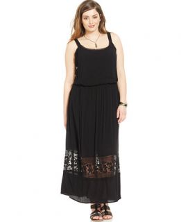 American Rag Plus Size Sleeveless Lace Inset Maxi Dress   Dresses