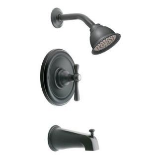 MOEN Kingsley Moentrol Single Handle Tub and Shower Faucet Trim Kit in Wrought Iron (Vave Not Included) T3113WR