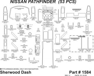 2004 2007 Nissan Titan Wood Dash Kits   Sherwood Innovations 1584 N50   Sherwood Innovations Dash Kits