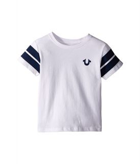 True Religion Kids Varsity Paneled Tee Shirt (Toddler/Little Kids) White