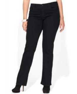 Jones New York Signature Plus Size Gramercy Curvy Bootcut Jeans, Black