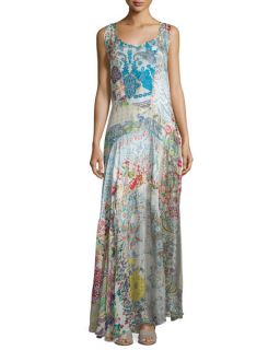 Johnny Was Collection Bessy Sleeveless Printed Maxi Dress, Multi Colors