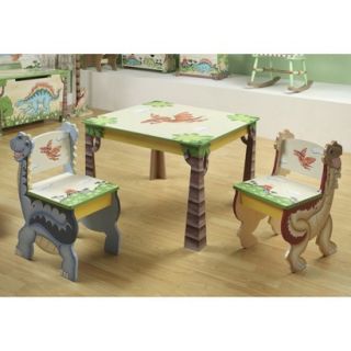 Teamson Kids   Dinosaur Kingdom Table and 2 Chairs Set