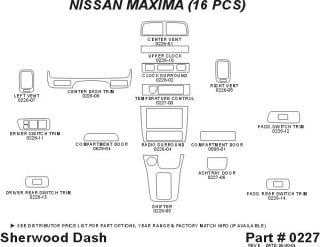 1995 1998 Nissan Maxima Wood Dash Kits   Sherwood Innovations 0227 N50   Sherwood Innovations Dash Kits